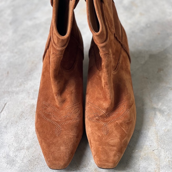 👢 Sam Edelman “Taryn” Suede Ankle Boots – Women’s Size 6 1/2 - Picture 1 of 5